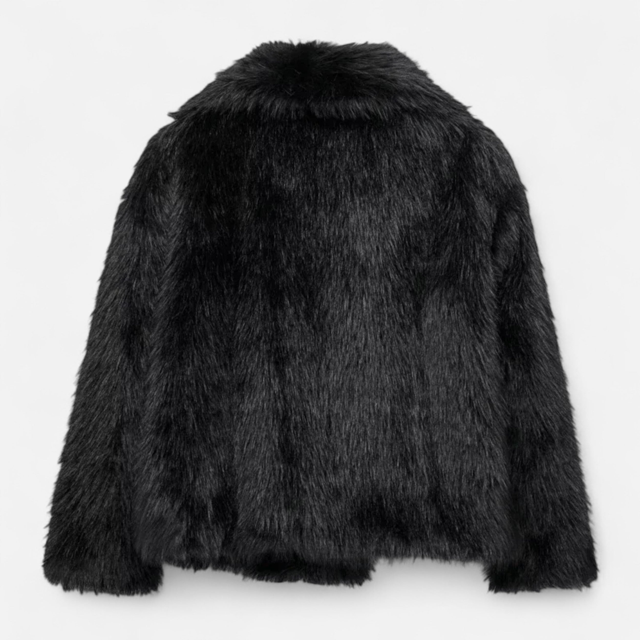 Women's Faux Fur Winter Coat Structured Silhouette