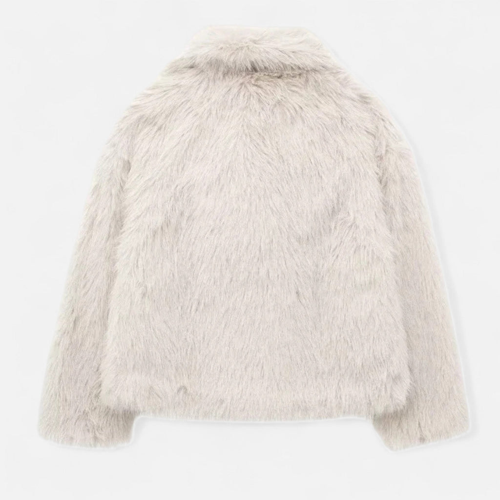 Women's Faux Fur Winter Coat Structured Silhouette