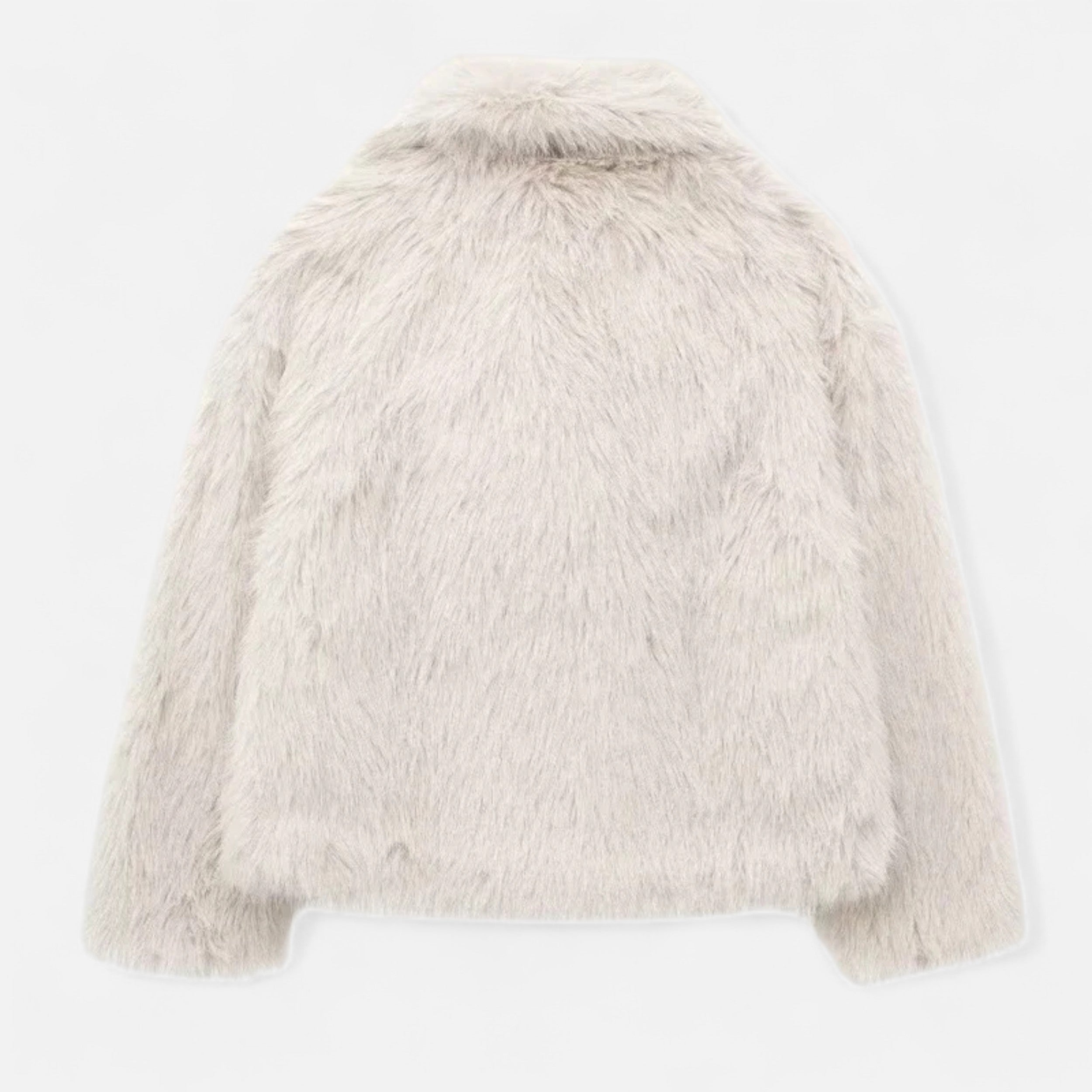 Women's Faux Fur Winter Coat Structured Silhouette