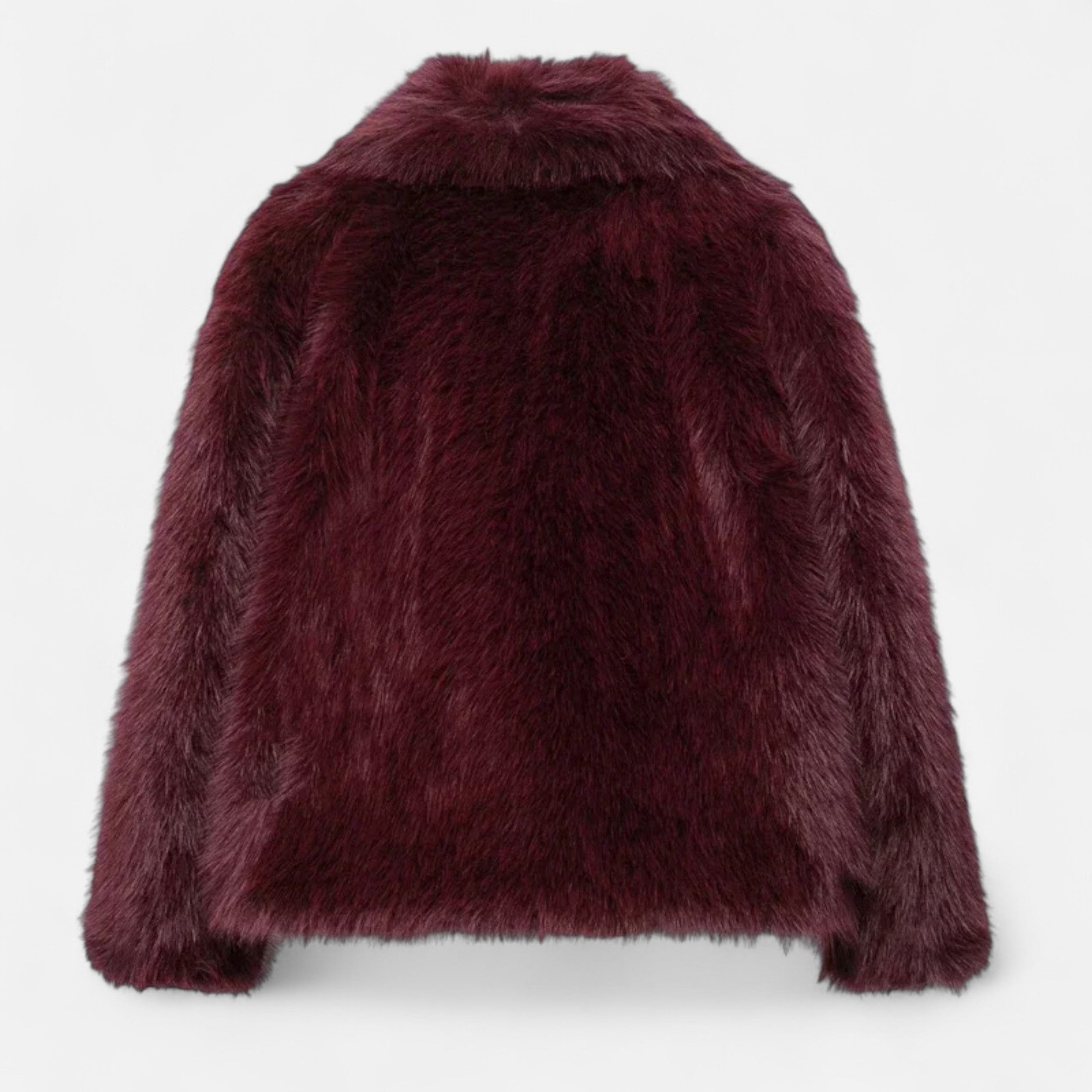 Women's Faux Fur Winter Coat Structured Silhouette