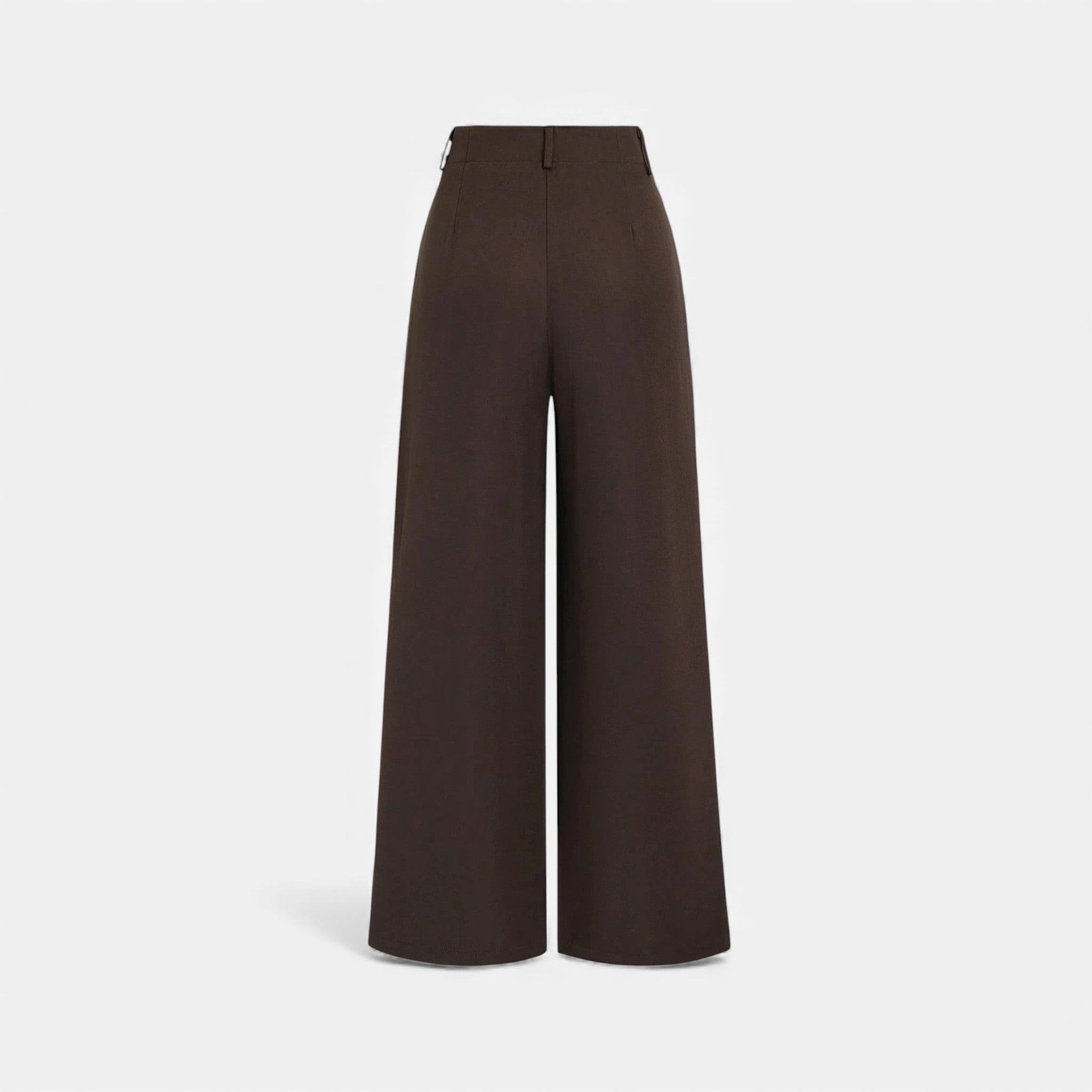 Women's Tailored Wide Leg Trousers Pleated Detail