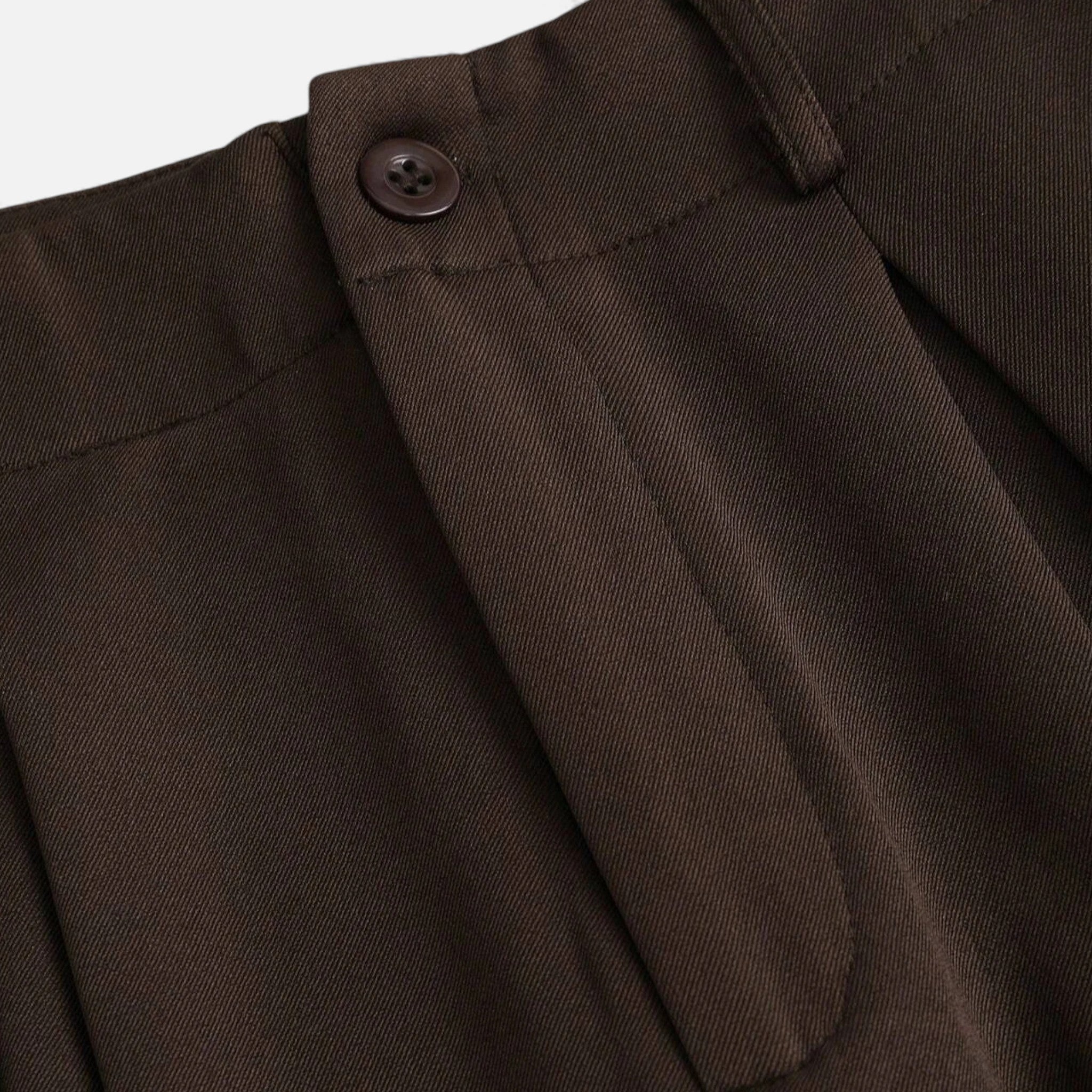 Women's Tailored Wide Leg Trousers Pleated Detail