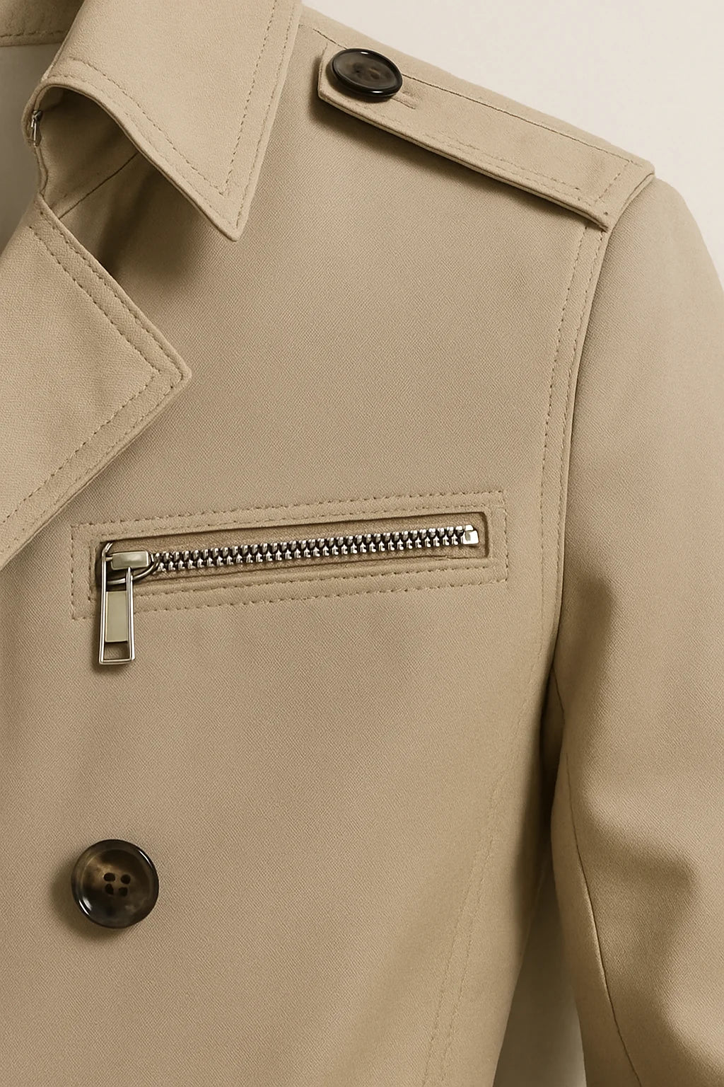 Men's Tailored Belted Trench Coat