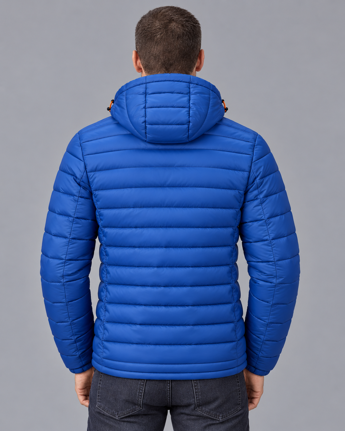 Men's Hooded Puffer Jacket - Lightweight Quilted Winter Coat