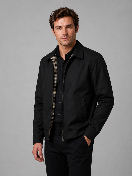 Men's Lightweight Zip Jacket Smart Casual British Style - view 1