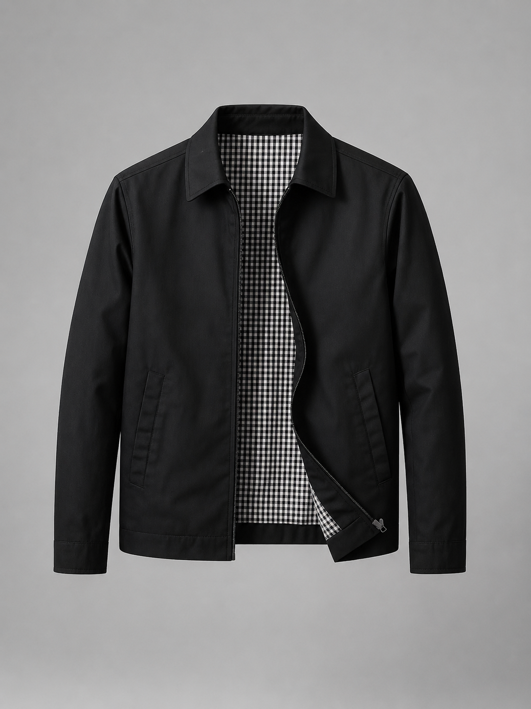 Men's Lightweight Zip Jacket Smart Casual British Style - view 2