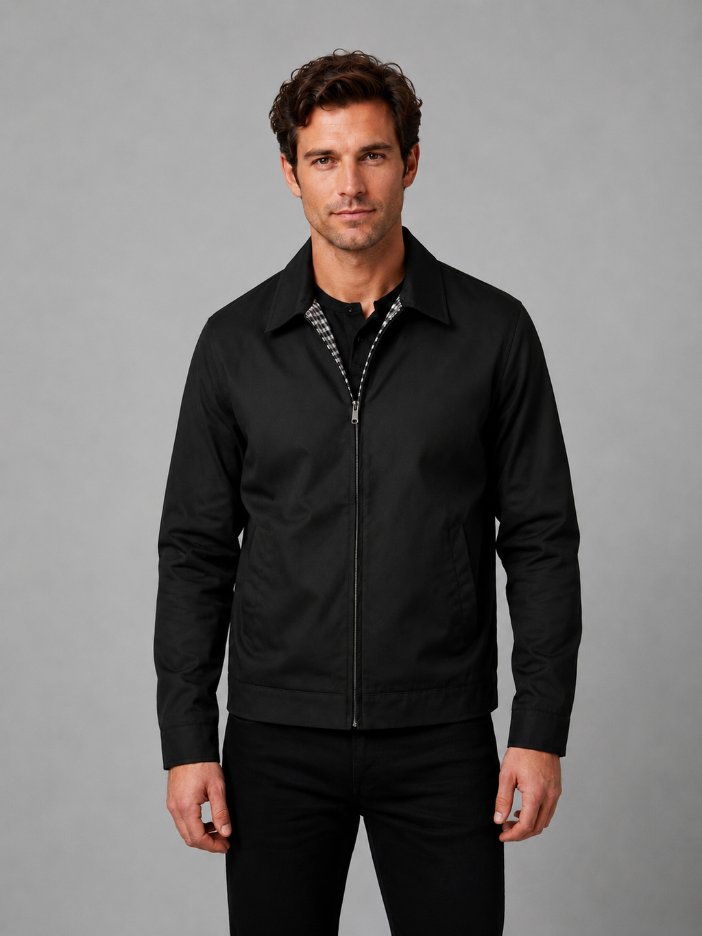Men's Lightweight Zip Jacket Smart Casual British Style - view 4