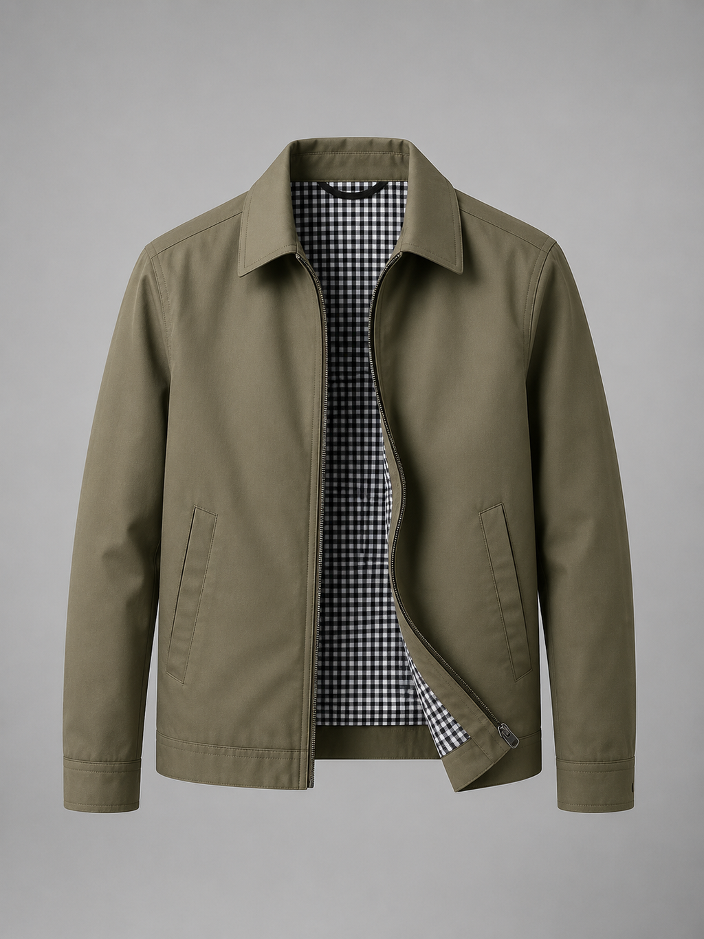 Men's Lightweight Zip Jacket Smart Casual British Style - view 9