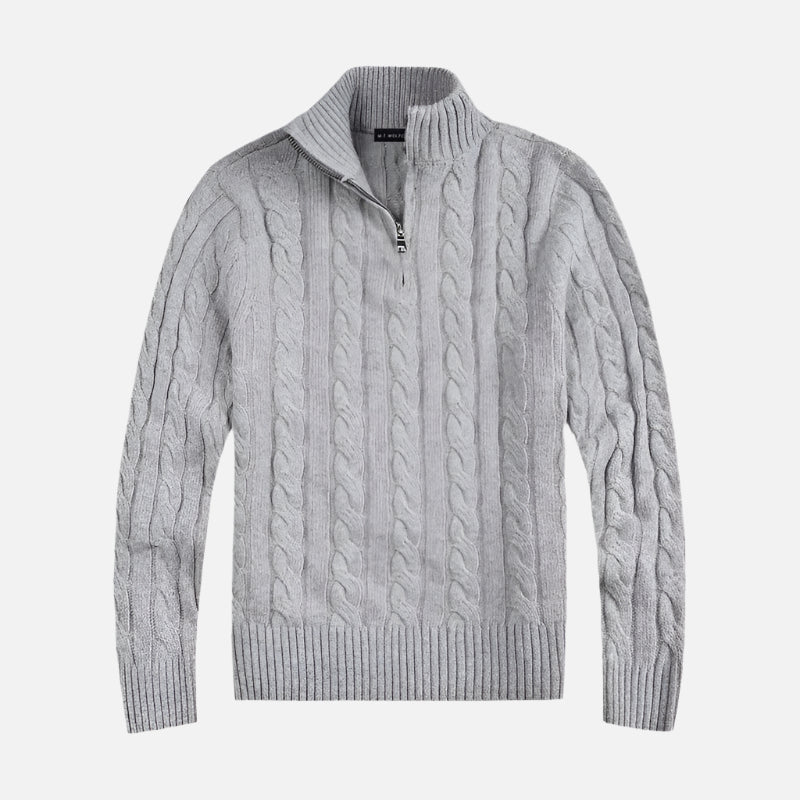 Men's High Neck Zip Sweater - view 1