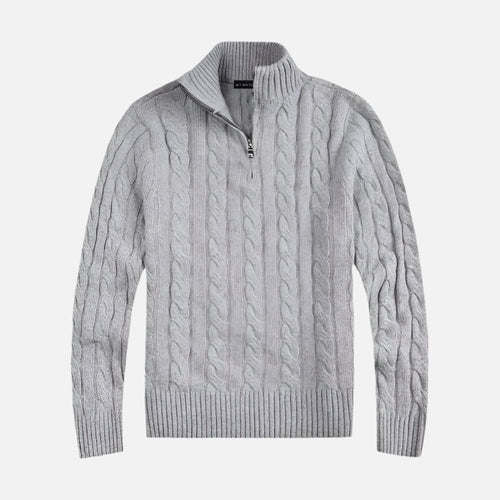 Men's High Neck Zip Sweater - view 1