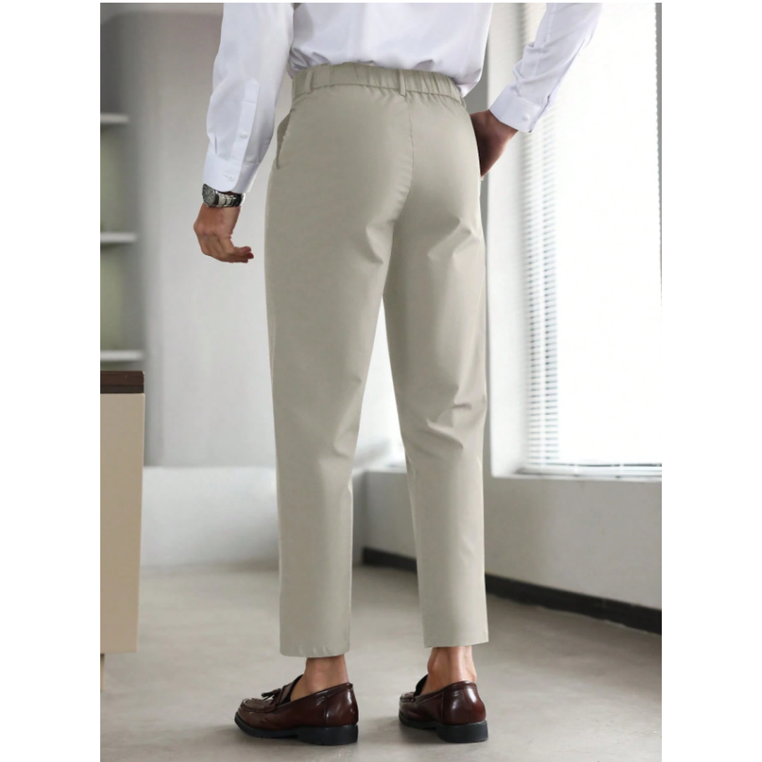Men's Slim Fit Side Pocket Business Trousers