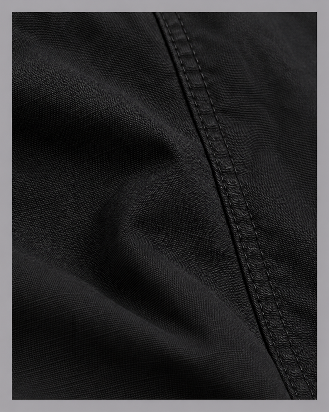Women's Cotton Coat - Mid Length Straight Fit Casual Autumn Jacket
