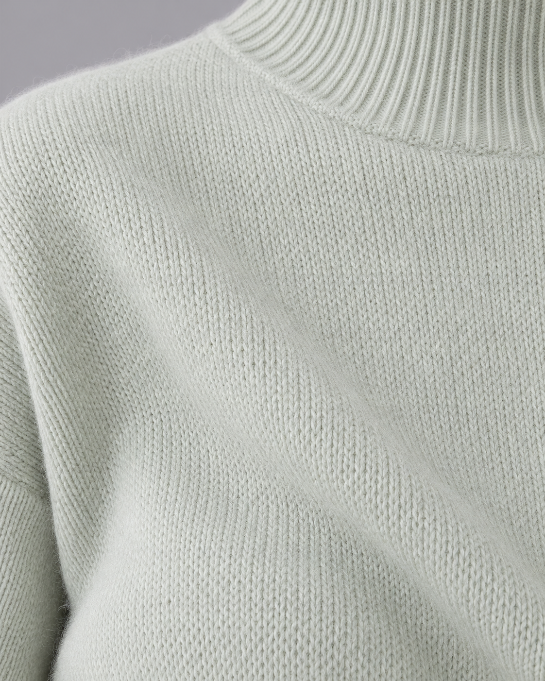 Women's Knitted Jumper - Funnel Neck Soft Knit Relaxed Fit