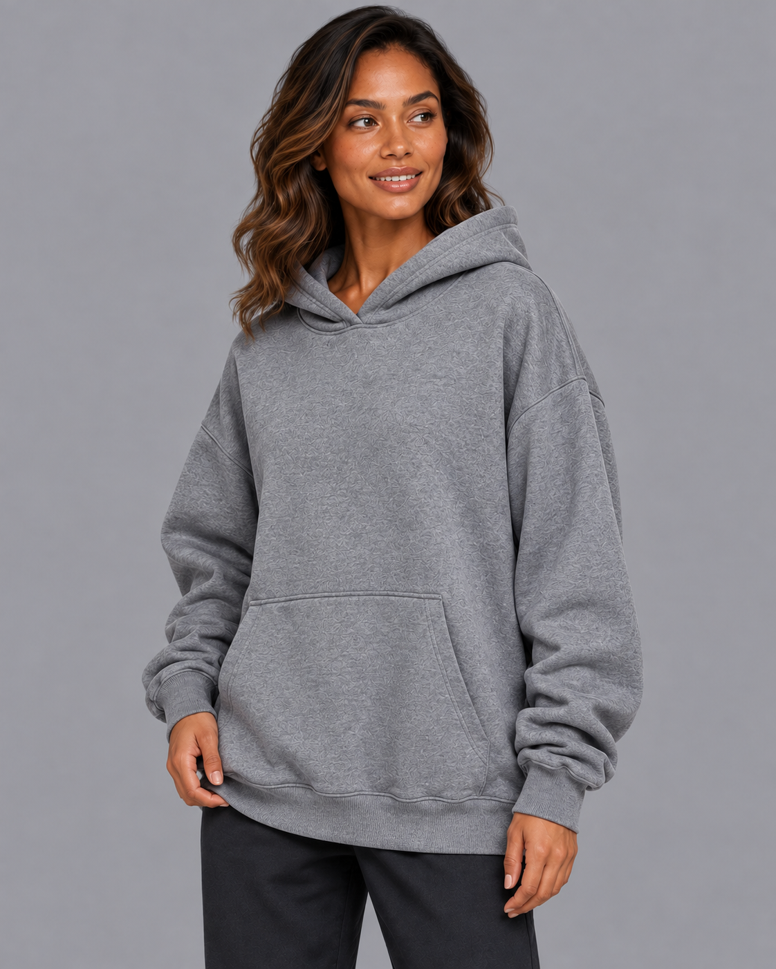 Women's Oversized Hoodie - Relaxed Kangaroo Pocket Pullover Sweatshirt