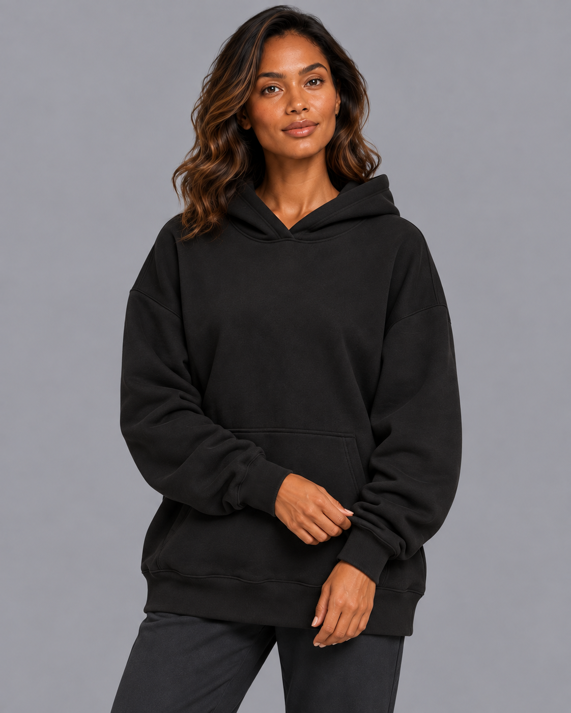 Women's Oversized Hoodie - Relaxed Kangaroo Pocket Pullover Sweatshirt