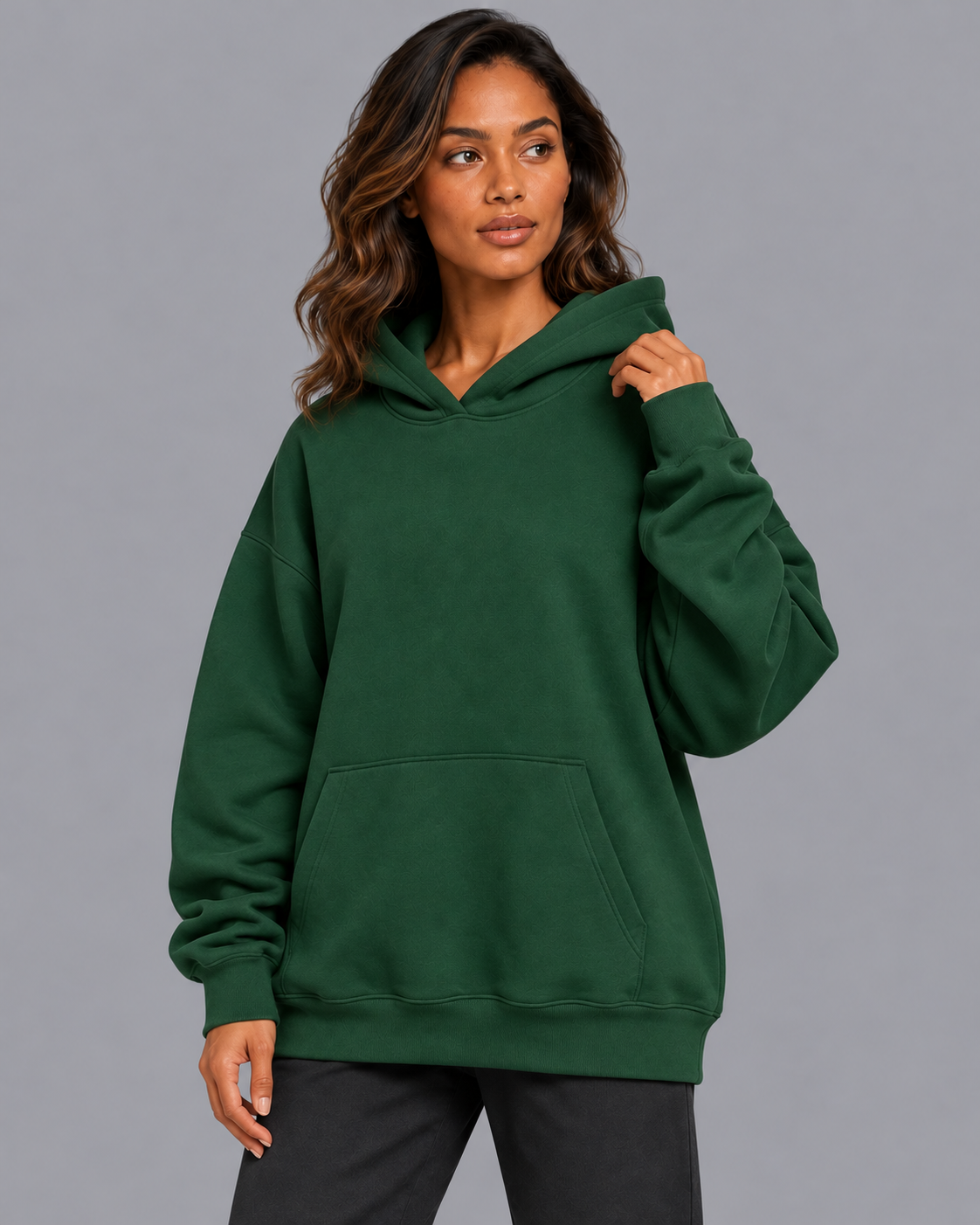 Women's Oversized Hoodie - Relaxed Kangaroo Pocket Pullover Sweatshirt