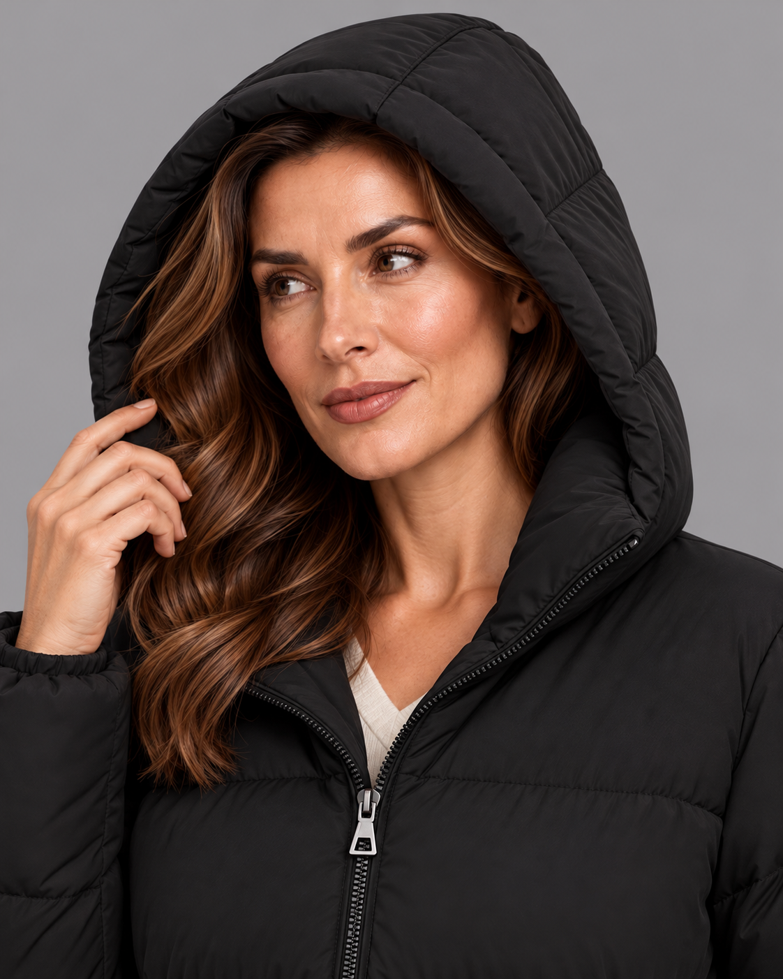 Women's Padded Jacket - Hooded Thick Lined Warm Winter Coat
