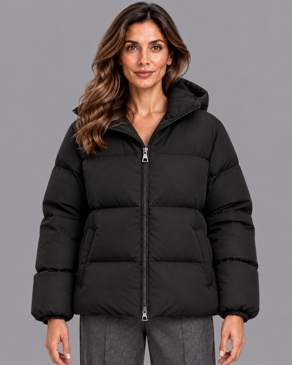 Women's Padded Jacket - Hooded Thick Lined Warm Winter Coat