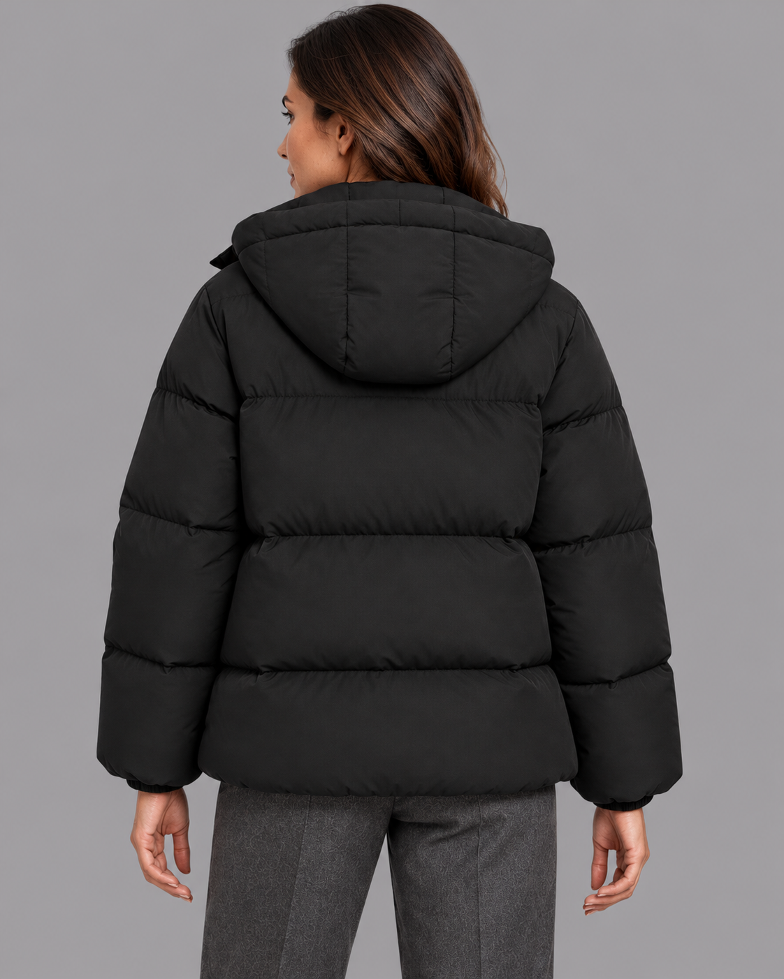 Women's Padded Jacket - Hooded Thick Lined Warm Winter Coat