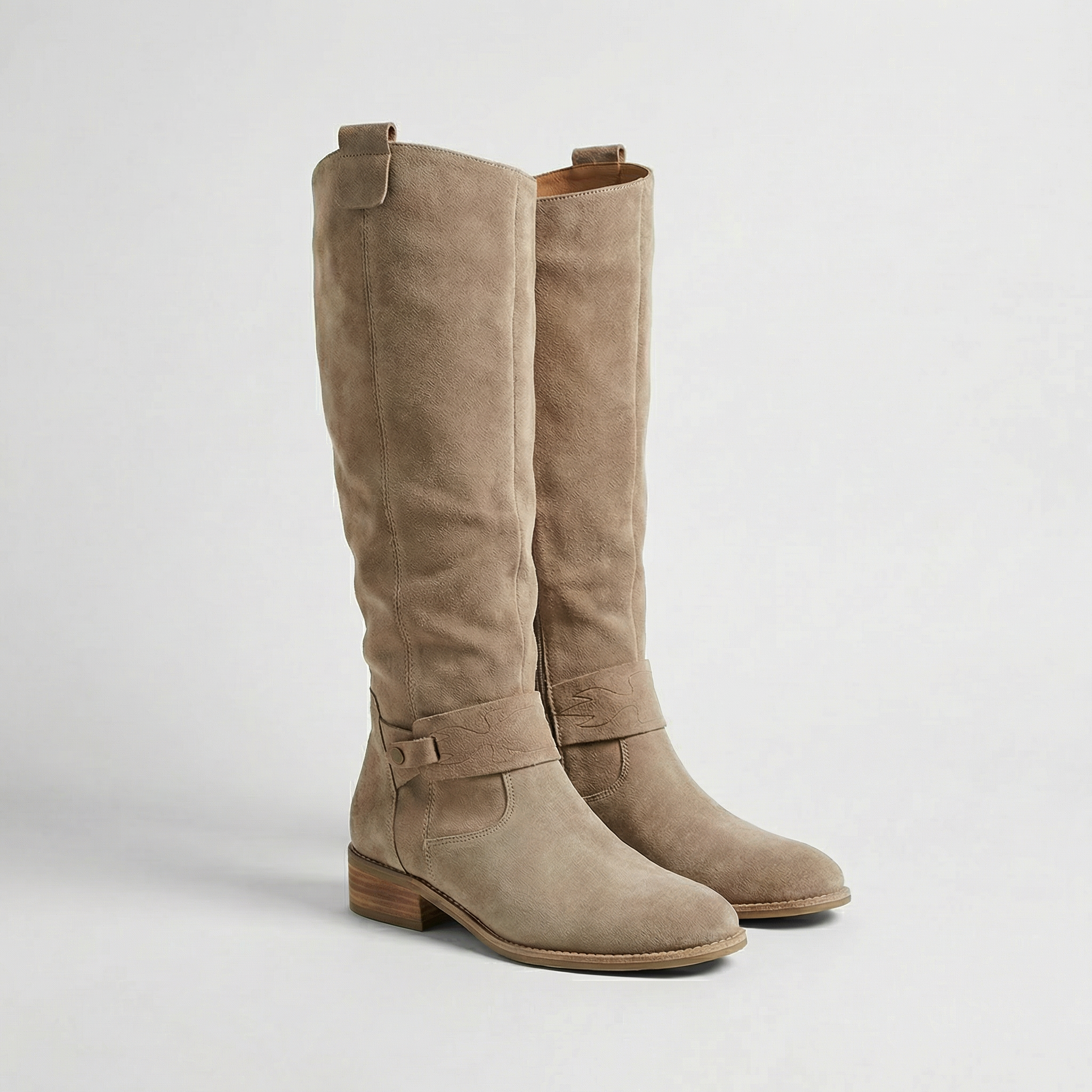 Women's Knee-High Slouch Boots Suede-Look - view 1