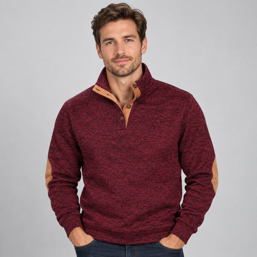 Men's stand collar jumper 1