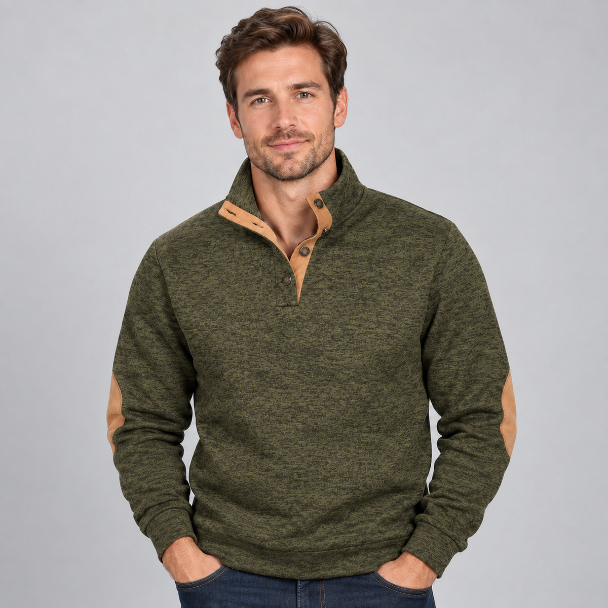 Men's stand collar jumper 4