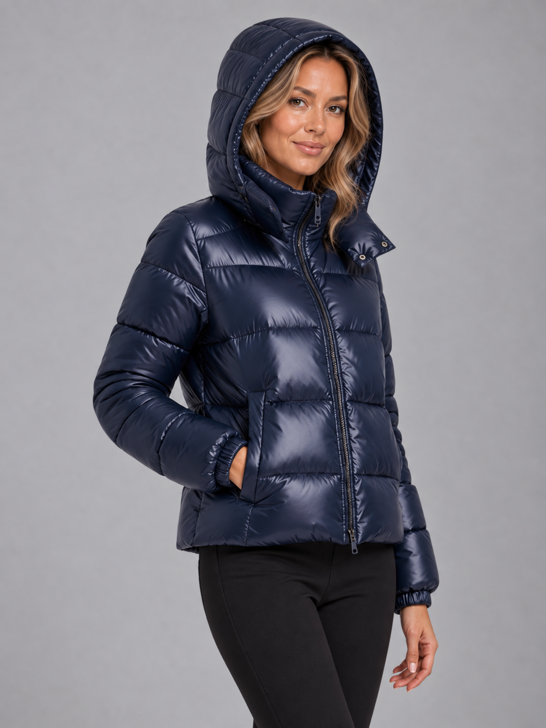 Women's hooded puffer jacket 6