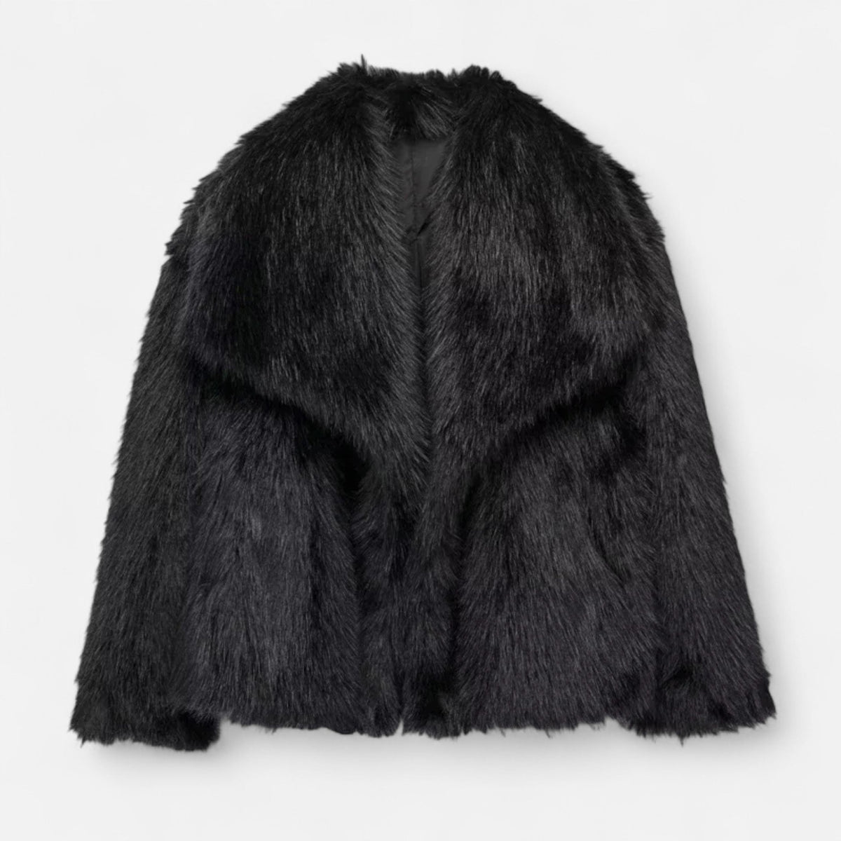 Women's Faux Fur Winter Coat Structured Silhouette