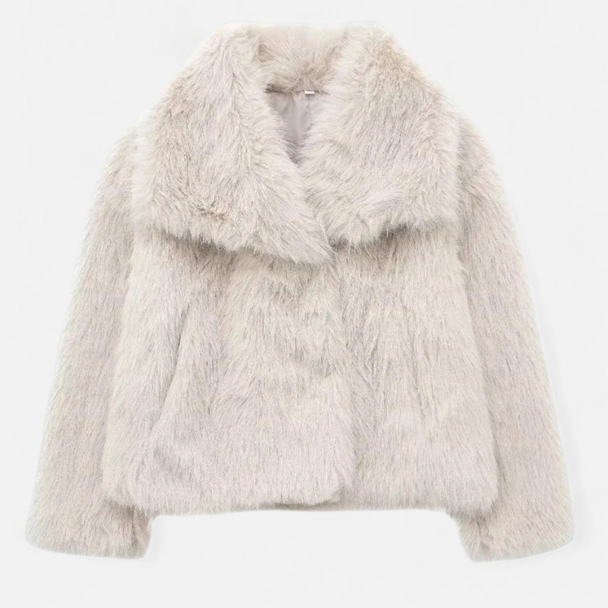 Women's Faux Fur Winter Coat Structured Silhouette