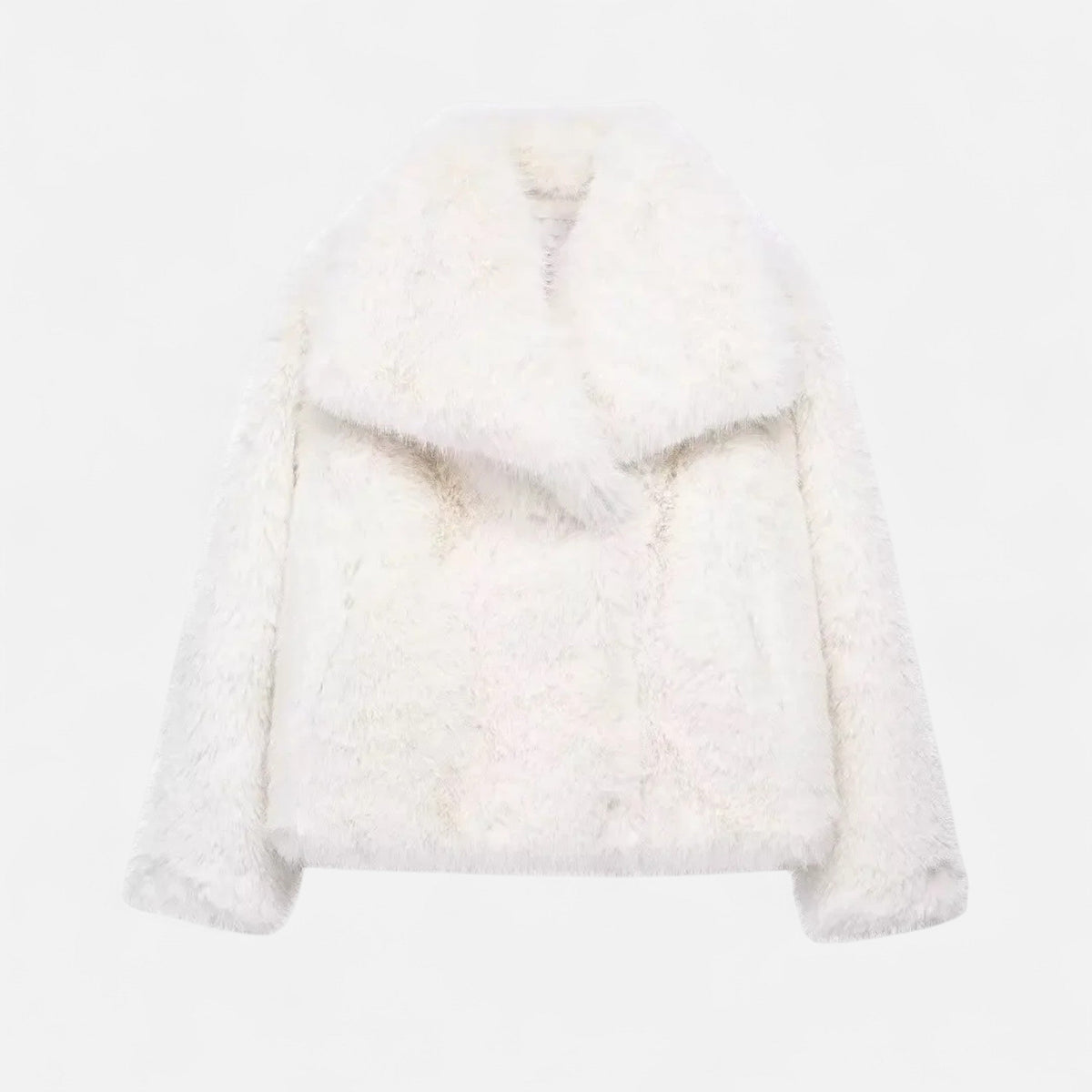 Women's Faux Fur Winter Coat Structured Silhouette