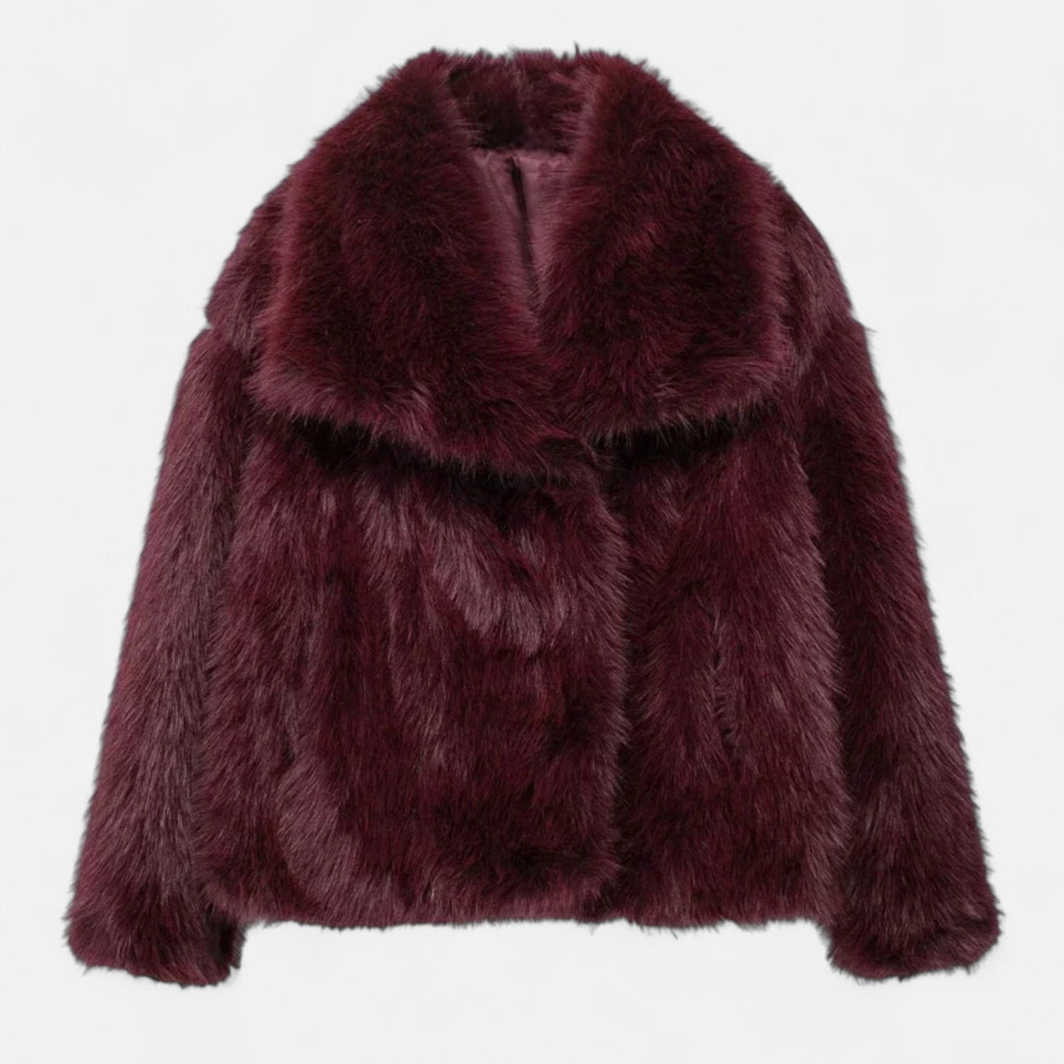 Women's Faux Fur Winter Coat Structured Silhouette