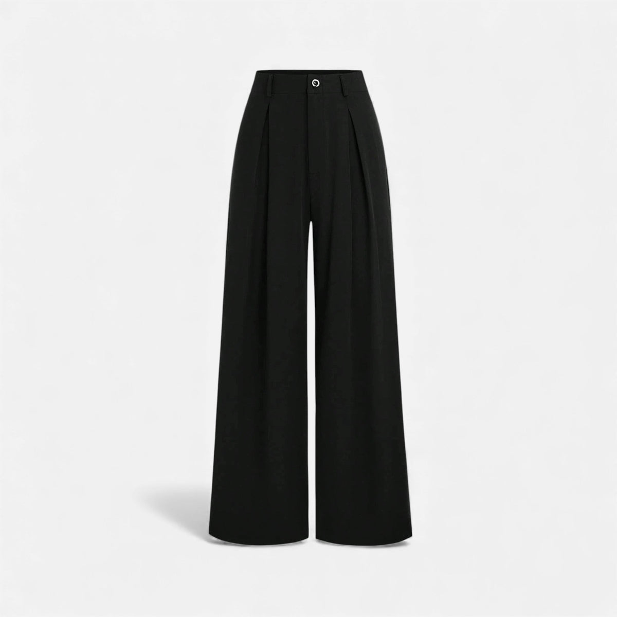 Women's Tailored Wide Leg Trousers Pleated Detail