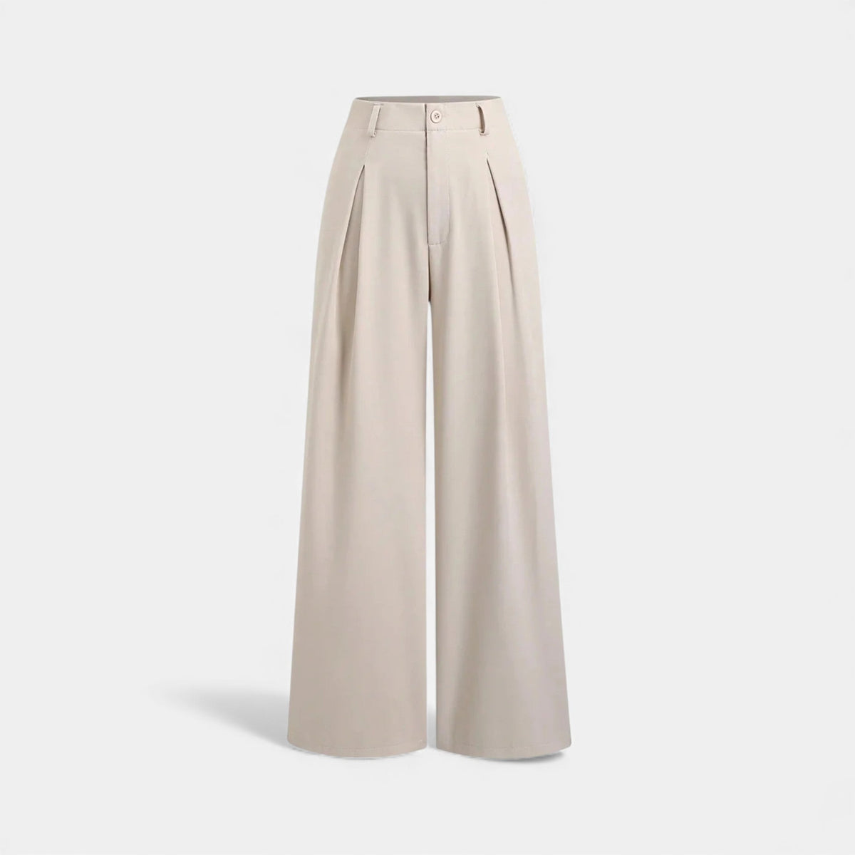 Women's Tailored Wide Leg Trousers Pleated Detail