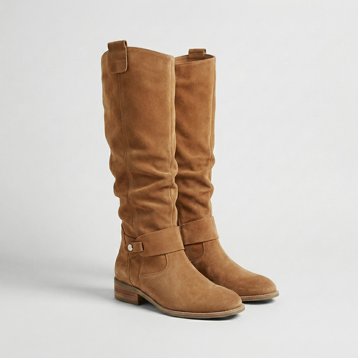 Women's Knee-High Slouch Boots Suede-Look - view 3