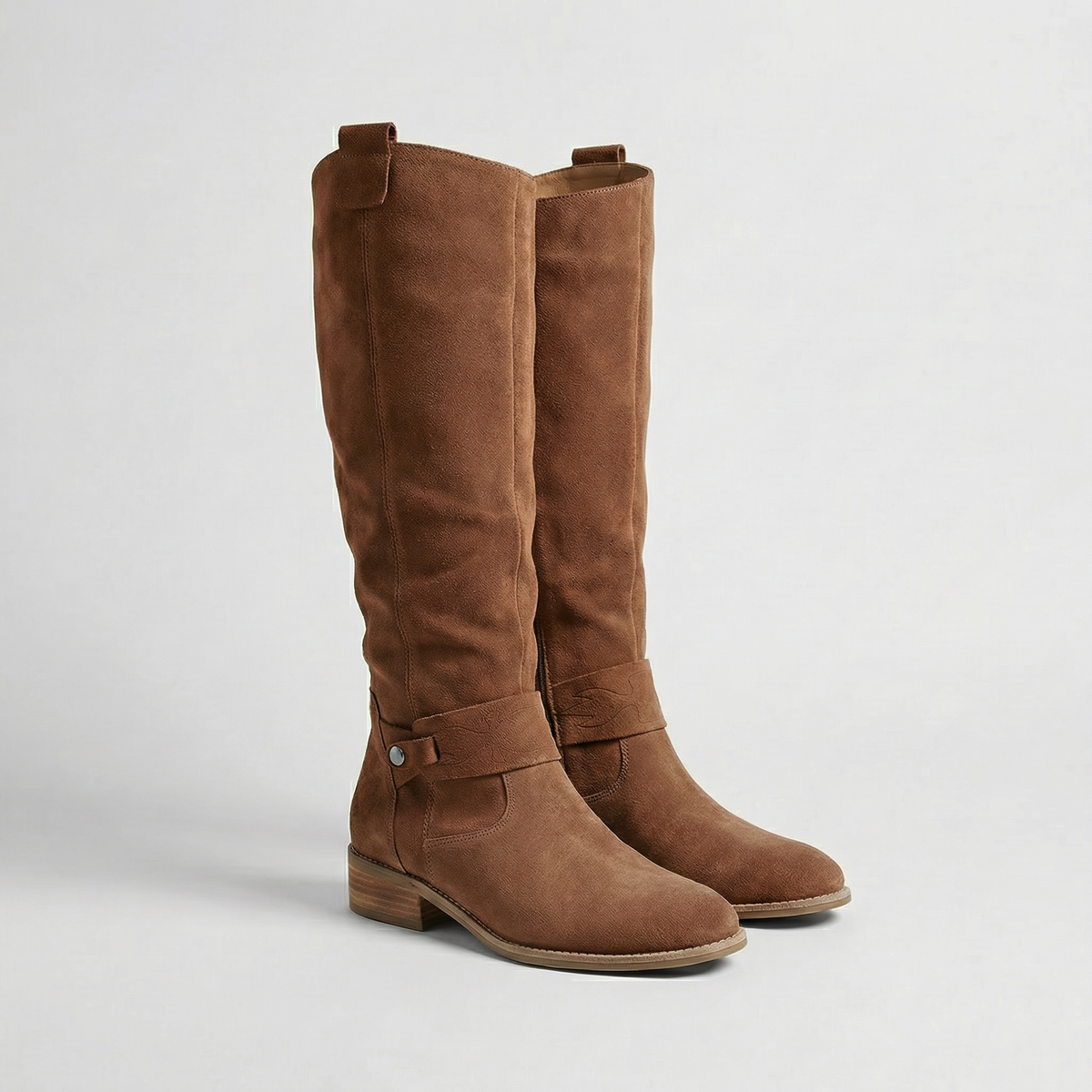 Women's Knee-High Slouch Boots Suede-Look - view 4