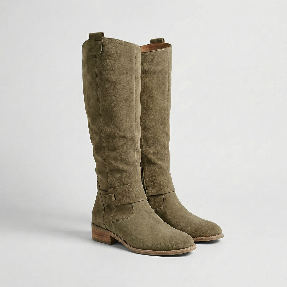 Women's Knee-High Slouch Boots Suede-Look - view 6